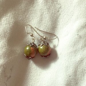 Glass bead earrings